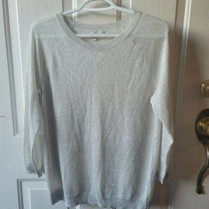 Nordstrom Silver Metallic M Halogen New with Tags